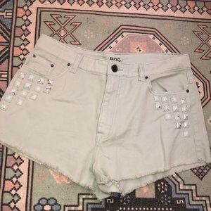 BDG High Rise Studded Mint Short